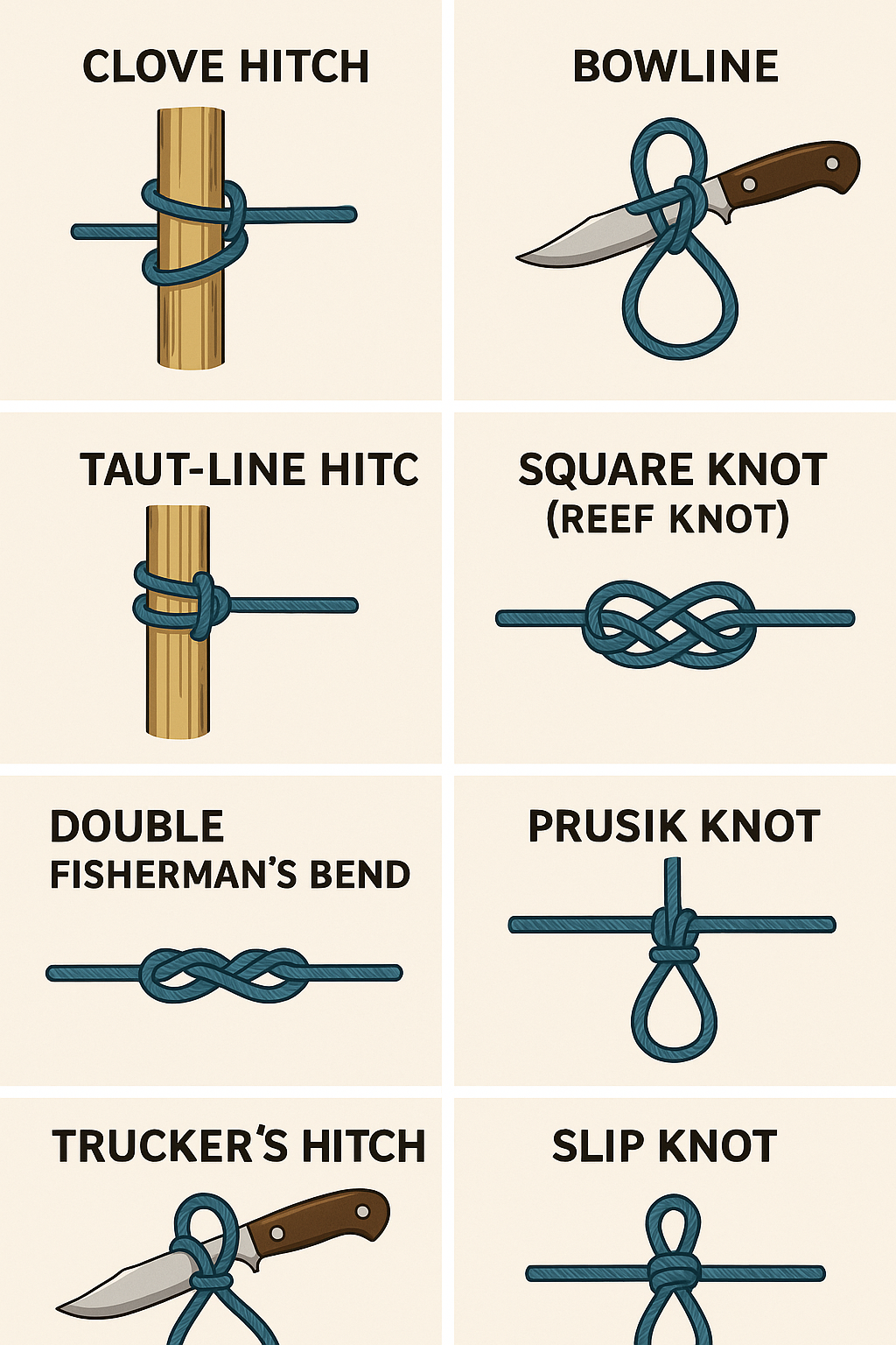 Bind and Conquer: Valuable Knots Used Outdoors